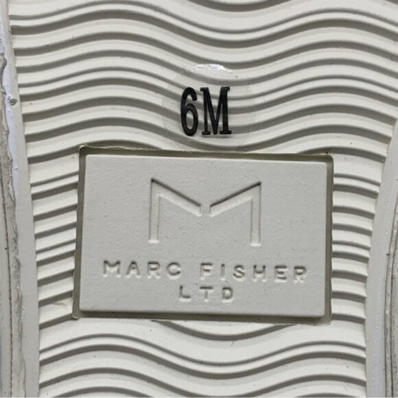 MARC FISHER LTD Mello Faux Fur-Trim Sneakers in Black Suede - Picture 12 of 13